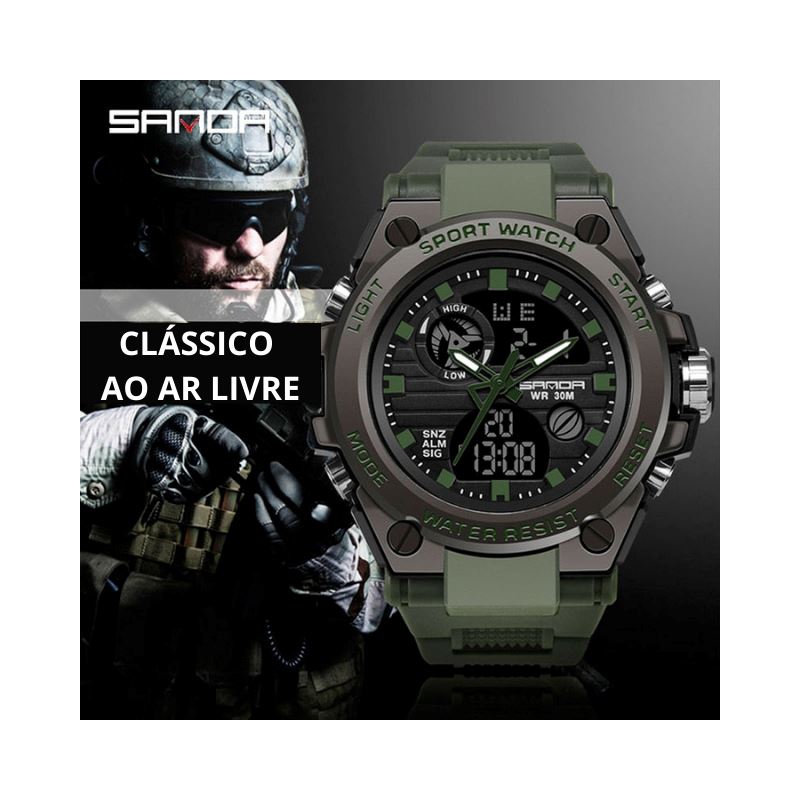 Relógio Masculino Militar - Sanda