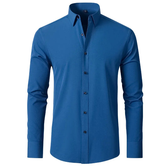 Camisa Social Elástica Manga Comprida Vestietto