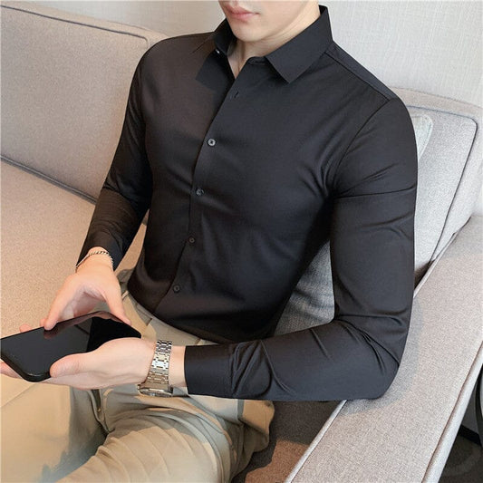 Camisa Social Scrip - Elástica e Estilosa